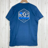 【Men's M ブルー系】 Rab ( ラブ ) スタンス マウンテン ピーク ティー Stance Mountain Peak Tee QCB-66 Tempest Blue z00058278 Tempest Blue コットン ショートスリーブTシャツ ク