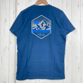 【Men's M ブルー系】 Rab ( ラブ ) スタンス マウンテン ピーク ティー Stance Mountain Peak Tee QCB-66 Tempest Blue z00058278 Tempest Blue コットン ショートスリーブTシャツ ク
