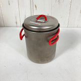 【OneSize シルバー系】 Evernew ( エバニュー ) チタン ウルトラライト クッカー 深型 S RED Titanium Ultralight Cooker Deep S RED チタン クックウェア クッカー コッフェル z00059421  クッ