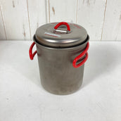 【OneSize シルバー系】 Evernew ( エバニュー ) チタン ウルトラライト クッカー 深型 S RED Titanium Ultralight Cooker Deep S RED チタン クックウェア クッカー コッフェル z00059421  クッ