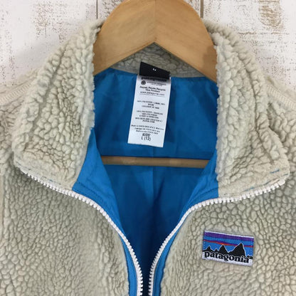 【Kid's L アイボリー系】 Patagonia ( パタゴニア ) キッズ レトロ エックス ベスト K'S Retro-X Vest 65617 International Kid's NLR ナチュラル×ラリマーブルー フリース ベスト トップス ウェア