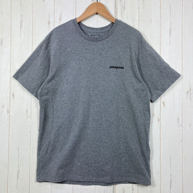 【Men's XS グレー系】 2026 Patagonia ( パタゴニア ) P-6 ロゴ レスポンシビリティー P-6 Logo Responsibili-Tee グラベル ヘザー (GLH) リサイクル素材100% コットン ウェア トップス インナー シャ