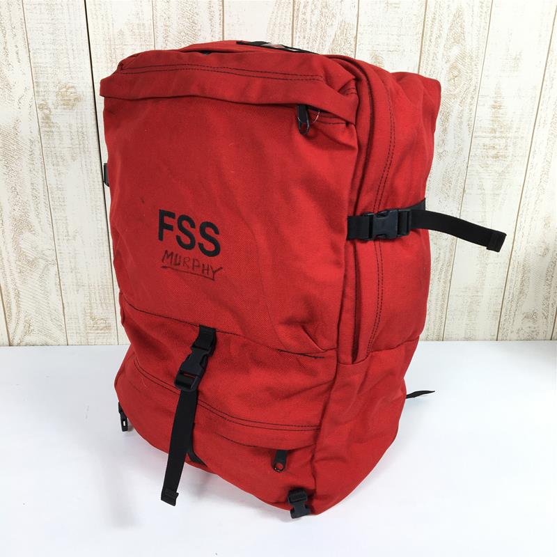 [One Size Red] Benchmark Fss / Forest Safety Service Out Of County Bag Backpack Cordura Nylon Made in USA Forest Ranger Forest Service National Molding Buckle