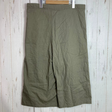 【Women's S グリーン系】 Gramicci ( グラミチ ) リネン ラップ フレア パンツ LINEN WRAP FLARE PANTS ASHGREEN ウェア ボトムス ロングパンツ コットン z00052001 ASHGREEN コットン ロングパンツ - 【公式】2ndGEAR（セカンドギア）Webショップ【登山用品・アウトドア用品専門 買取販売店】