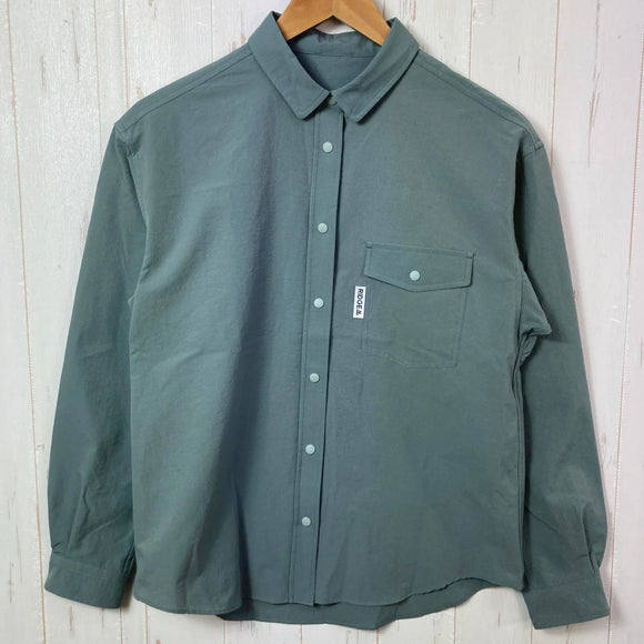 【Women's M グリーン系】 Ridge Mountain Gear ( リッジマウンテンギア ) ベーシック ロングスリーブ シャツ Coast Grey ポリエステル ウェア トップス インナー シャツ ロングスリーブシャツ 化繊 z00057285 Coas