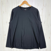 【Men's L ブラック系】 Houdini ( フーディニ ) メンズ カバークルー ロングスリーブ M's Cover Crew Long Sleeve 285694 true black z00058231 true black 化繊 ロングスリーブTシャツ