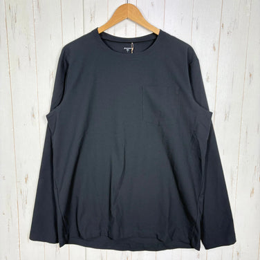 【Men's L Black】 Houdini Men's Cover Crew Long Sleeve 258694 true black z00058231 true black Synthetic Long Sleeve T-shirt