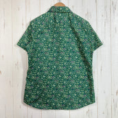 【Women's S グリーン系】 Montbell ( モンベル ) WIC ライト プリント ショート スリーブ シャツ WIC Light Print Short Sleeve Shirt ポリエステル ウェア トップス インナー シャツ ショートスリーブシャツ