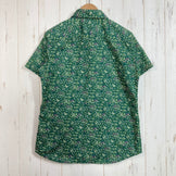 【Women's S グリーン系】 Montbell ( モンベル ) WIC ライト プリント ショート スリーブ シャツ WIC Light Print Short Sleeve Shirt ポリエステル ウェア トップス インナー シャツ ショートスリーブシャツ