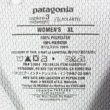【Women's XL グレー系】 Patagonia ( パタゴニア ) キャプリーン 3 ミッドウェイト クルー Cap 3 Mw Crew ポリエステル 44005 Asian Women's ポーラテック・パワードライ 化繊 ロングスリーブTシャツ クルーネッ - 【公式】2ndGEAR（セカンドギア）Webショップ【登山用品・アウトドア用品専門 買取販売店】