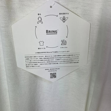 【Unisex L ホワイト系】 Bring ( ブリング ) ドライコットニー ベーシック ティーシャツ DryCottony Basic T‑shirt ポリエステル ウェア トップス インナー シャツ ショートスリーブTシャツ クルーネック 化繊 z000547