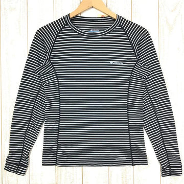 【Women's L ブラック系】Columbia ( コロンビア ) オムニウィック ボーダー ロングスリーブ Tシャツ クルーネック 速乾 PL2629 Women's 化繊 ロングスリーブTシャツ クルーネック インナー シャツ トップス ウェア - 【公式】2ndGEAR（セカンドギア）Webショップ【登山用品・アウトドア用品専門 買取販売店】