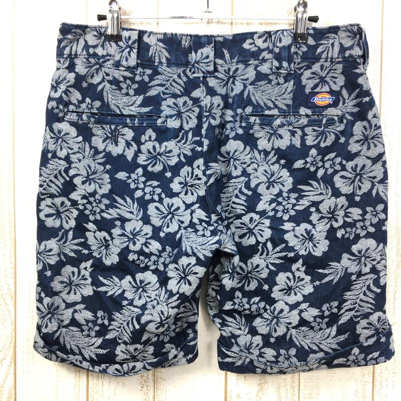 [Men's 30 Navy] Dickies x Beams Floral Cotton Shorts Beams Hard to find Men's Cotton Shorts Shorts Bottoms Wear