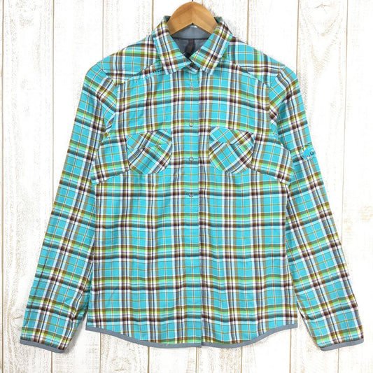 【Women's S ブルー系】 Mammut ( マムート ) アスコナ シャツ Ascona Shirt フランネル ネルシャツ 1030-02060 Women's  コットン ロングスリーブシャツ インナー シャツ トップス ウェア