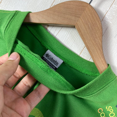 【Men's M グリーン系】 Columbia ( コロンビア ) プログレス ティー シャツ Progress T shirt オーガニックコットン ウェア トップス インナー シャツ ショートスリーブTシャツ クルーネック コットン z00059874  コッ