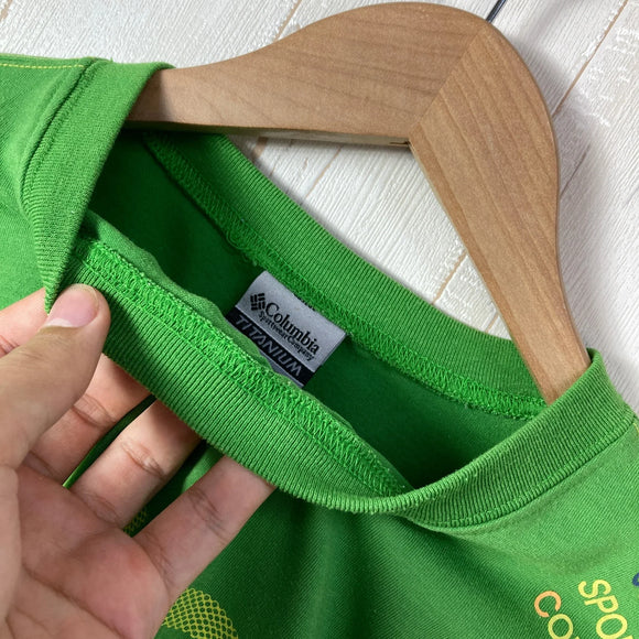 【Men's M グリーン系】 Columbia ( コロンビア ) プログレス ティー シャツ Progress T shirt オーガニックコットン ウェア トップス インナー シャツ ショートスリーブTシャツ クルーネック コットン z00059874  コッ
