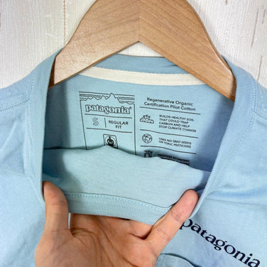 【Men's S ブルー系】 2020 Patagonia ( パタゴニア ) ロード トゥ リジェネレイティブ ポケット ティー Road to Regenerative Pocket Tee BSBL オーガニックコットン ウェア トップス インナー シャツ