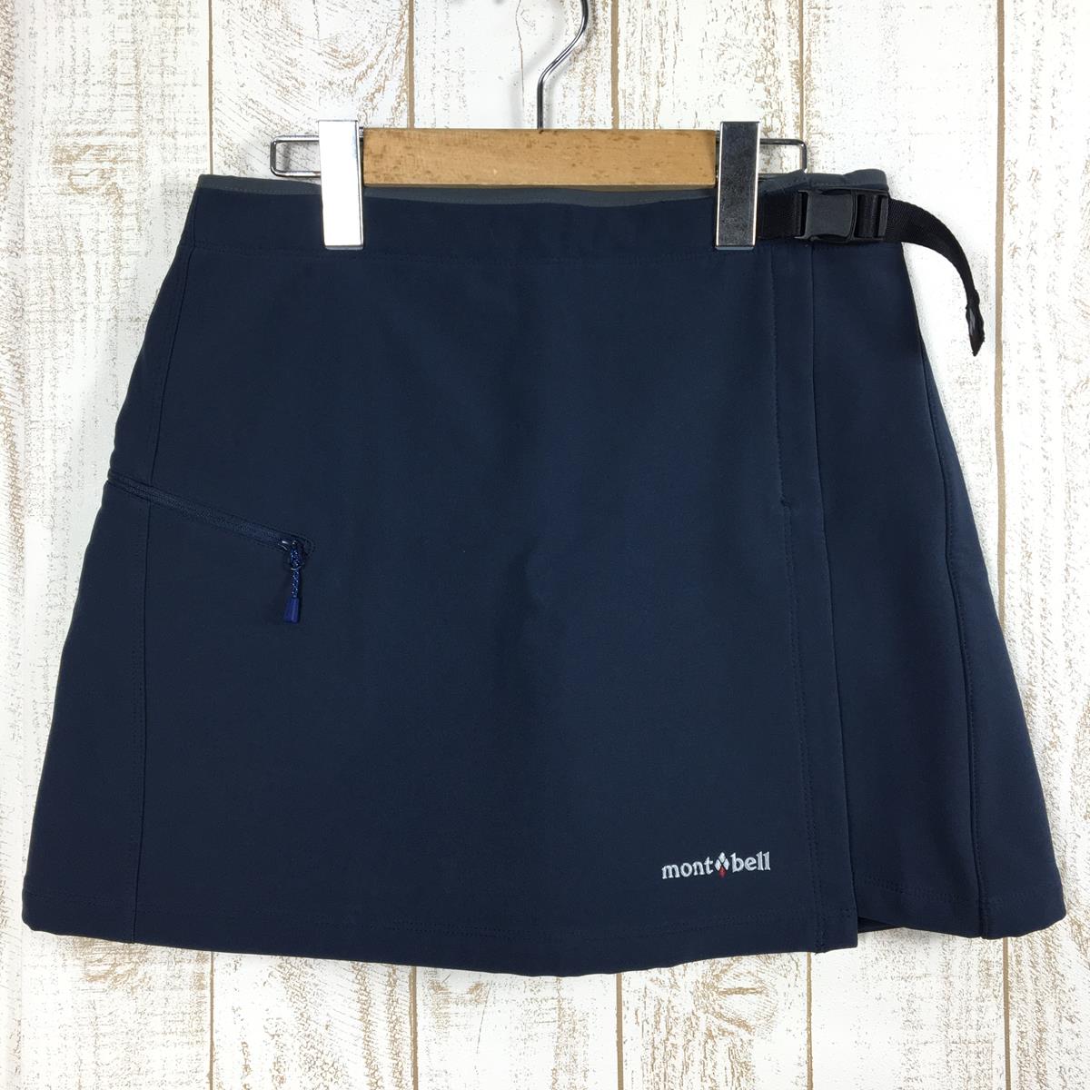 【Women's S ネイビー系】 Montbell ( モンベル ) ノマド ラップ ショーツ 巻きスカート風 ショートパンツ クリマプロ 防風フリース ソフトシェル 1105524 Asian Women's  スカート ボトムス ウェア