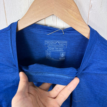 【Men's M ブルー系】 Patagonia ( パタゴニア ) キャプリーン クールデイリー シャツ Capilene Cool Daily Shirt ウェア トップス インナー シャツ ショートスリーブTシャツ クルーネック 化繊 z00054245