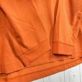 Men's Large Orange Montbell WIC Long Sleeve T-Shirt, Polyester, Crew Neck, Synthetic, Top, Undershirt, z00053643