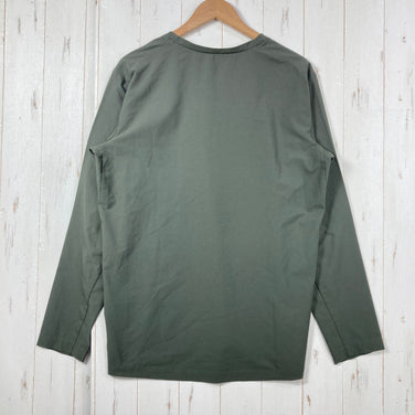 【Men's M グリーン系】 Houdini ( フーディニ ) カバー クルー Cover Crew ポリエステル ウェア トップス インナー シャツ ロングスリーブTシャツ クルーネック 化繊 z00059684  化繊 ロングスリーブTシャツ クルーネック