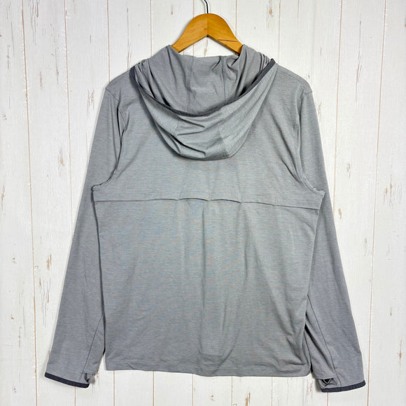 【Men's M グレー系】 Llbean ( エルエルビーン ) サンスマート クールプロ ハーフジップ フーディー SunSmart Coolpro Half-Zip Hoodie UPF50+ 吸汗速乾 防臭 ストレッチ ポリエステル ウェア トップス イン