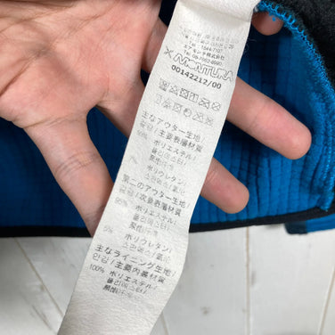 Montura Men's Stretch Color Hoody Jacket, Size Small, Blue. Polyester fleece outerwear jacket with Polartec Power Grid (z000).