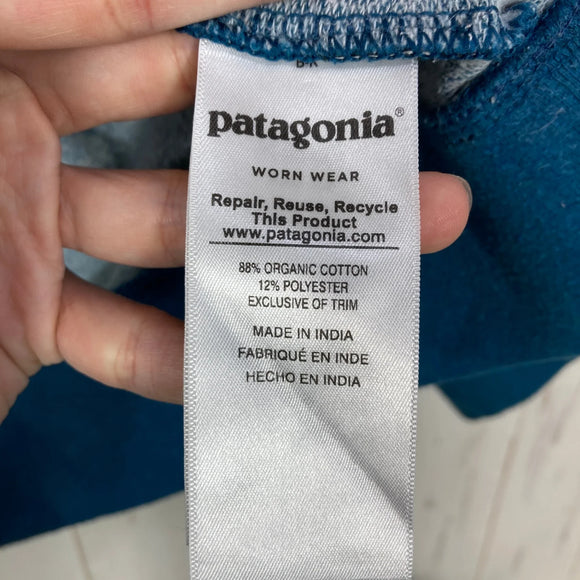 【Women's M ブルー系】 2017 Patagonia ( パタゴニア ) ボードショーツ ラベル ライトウェイト フルジップ フーディ Board Short Label Lightweight Full-Zip Hoody オーガニックコットン ウェア ト