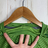 【Men's S グリーン系】 Marmot ( マーモット ) クライム ウール ボーダー ロングスリーブ クルー Climb Wool Border L/S Crew ポリエステル ウェア トップス インナー シャツ ロングスリーブTシャツ クルーネック 化繊