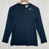 【Women's L ブラック系】 Cw-X ( シーダブリューエックス ) スポーツトップ セカンドボディ2.0 ポリエステル ウェア トップス インナー シャツ ロングスリーブTシャツ クルーネック 化繊 z00058469 化繊 ロングスリーブTシャツ クルーネ