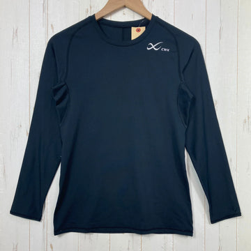 【Women's L ブラック系】 Cw-X ( シーダブリューエックス ) スポーツトップ セカンドボディ2.0 ポリエステル ウェア トップス インナー シャツ ロングスリーブTシャツ クルーネック 化繊 z00058469  化繊 ロングスリーブTシャツ クルーネ