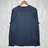 【Unisex XL ブラック系】 Supernatural | Sn ( スーパーナチュラル ) 4シーズンズ ロング ティー 4seasons Long T ヤタガラスブラック ltmコラボ メリノウール ウェア トップス インナー シャツ ロングスリーブTシャツ