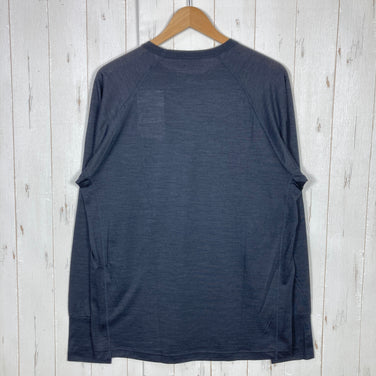 【Unisex XL ブラック系】 Supernatural | Sn ( スーパーナチュラル ) 4シーズンズ ロング ティー 4seasons Long T ヤタガラスブラック ltmコラボ メリノウール ウェア トップス インナー シャツ ロングスリーブTシャツ