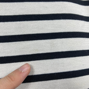 男士 ML 象牙色 Bring Basque 衬衫，裁剪缝制，米白色 x 黑色，涤纶，长袖圆领 T 恤，合成纤维，长袖，米白色 x 黑色，合成纤维，长袖