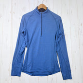 【Men's S ネイビー系】 Icebreaker ( アイスブレーカー ) ゾーン ロングスリーブ ハーフジップ Zone Long Sleeve Half Zip メリノウール ウェア トップス インナー シャツ ロングスリーブシャツ ウール z0005937
