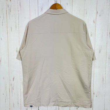 【Men's M アイボリー系】 Houdini ( フーディニ ) メンズ コスモ シャツ Men's Cosmo Shirt 238724 Foggy Mountain z00058225 Foggy Mountain 化繊 ショートスリーブシャツ インナー シャ