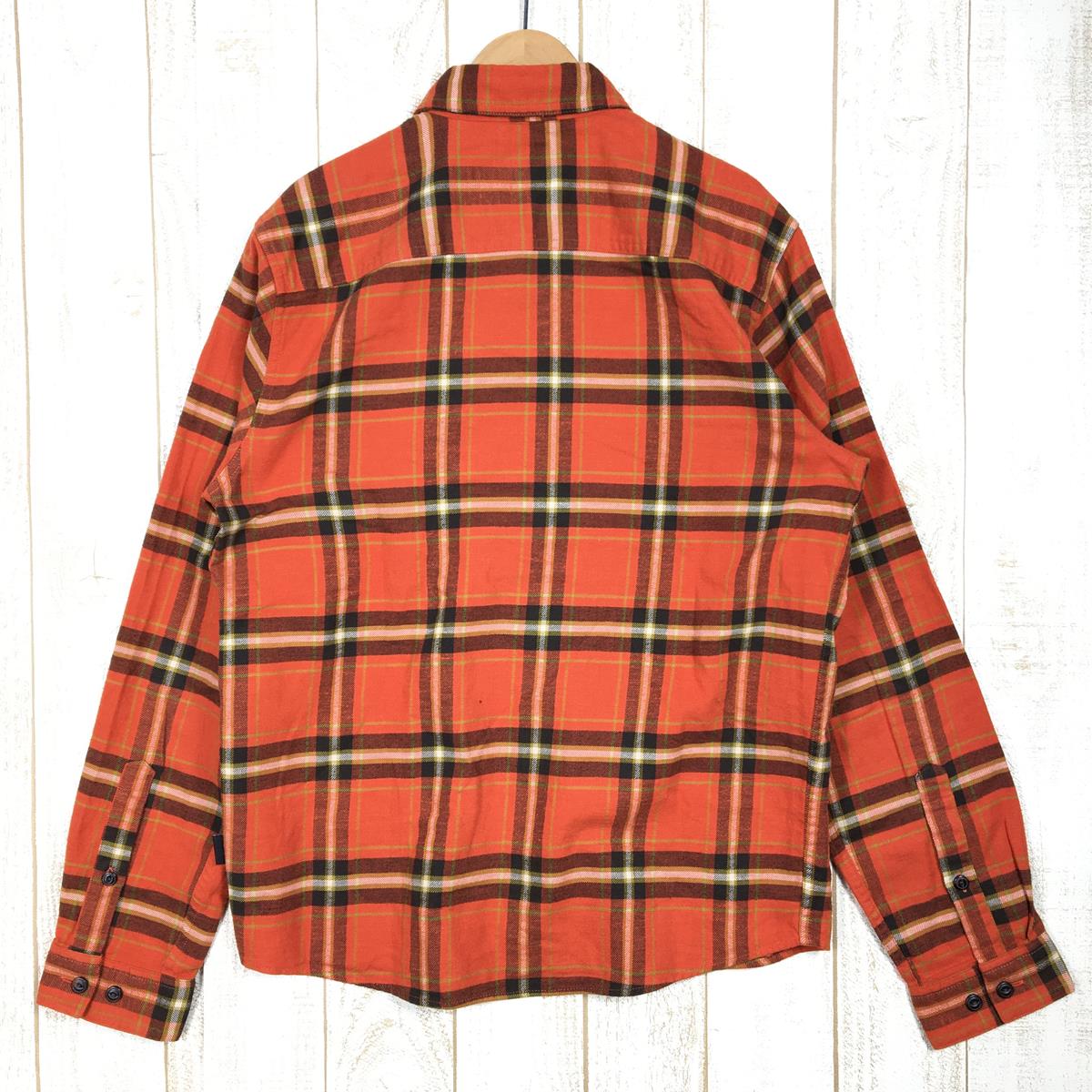 【Men's S オレンジ系】 Patagonia ( パタゴニア ) ロングスリーブ ライトウェイト フィヨルド フランネル シャツ Long Sleeve Lightweight Fjord Flannel Shirt 54020 International M