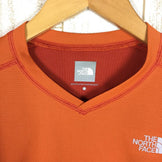 【Men's S オレンジ系】The North Face ( ザ ノースフェイス ) ロングスリーブ ベロシティ Vネック L/S Velocity V-Neck NT35951 Asian Men's 化繊 ロングスリーブTシャツ クルーネック インナー シャツ トップス ウェア - 【公式】2ndGEAR（セカンドギア）Webショップ【登山用品・アウトドア用品専門 買取販売店】