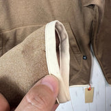 Men's Small Beige Ridge Mountain Gear Power Stretch Pull Hoodie, Desert Dune, Polyester, Top, Undershirt, Hoodie