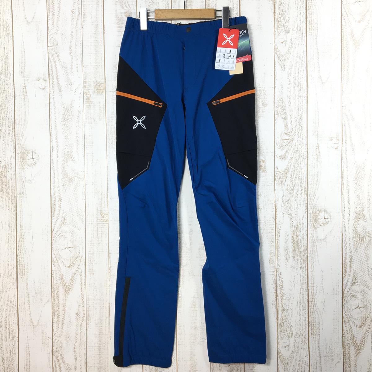 [Men's S Blue] Montura Speed ​​Style Pants Soft Shell MPLS90X International Men's 8766 Deep Blue Soft Shell Long Pants Bottoms