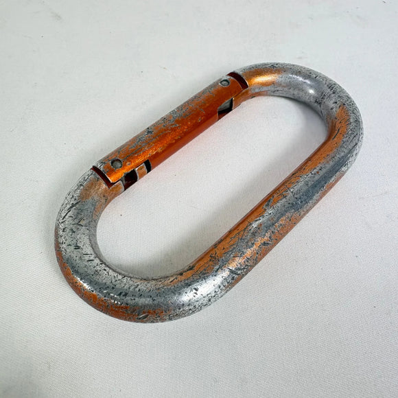【OneSize オレンジ系】 SMC ( Seattle Manufacturing Corporation ) ヴィンテージ オーバル カラビナ Vintage Oval Carabiner ストレートゲート ロッククライミングギア z00061778  ロック