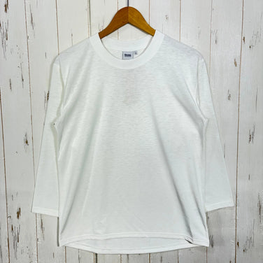 【Unisex S White】 Bring DRYCOTTONY Long sleeve T-shirt Polyester Wear Tops Inner Shirt Long sleeve T-shirt Crew neck Synthetic fiber