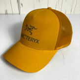 Arcteryx Logo Trucker Hat Quantum (One Size, Orange) - Discontinued Model, Hard to Find - Polyester, Clothing, Accessories, Headwear, Cap (z00053907)