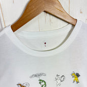 【Women's L ホワイト系】 Montbell ( モンベル ) WIC.T Women's 鳥獣キャンプ ポリエステル ウェア トップス インナー シャツ ショートスリーブTシャツ クルーネック 化繊 z00058687  化繊 ショートスリーブTシャツ クルー