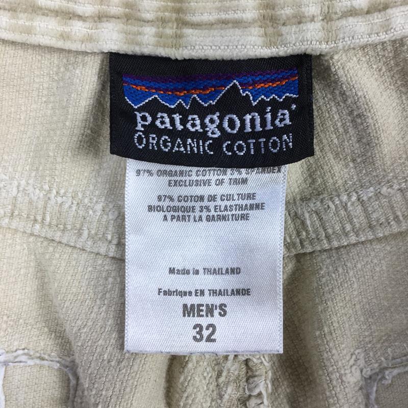 [Men's 32 Beige] Patagonia Corduroy Pants Retro Khaki Discontinued Model Hard to Find 55105 International Men's RKH Retro Khaki Cotton Long Pants