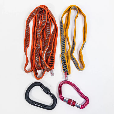 Black Diamond Second Gear Original Pack 登山扣和吊带套装（均码，红色） - 攀岩装备（z00052707）