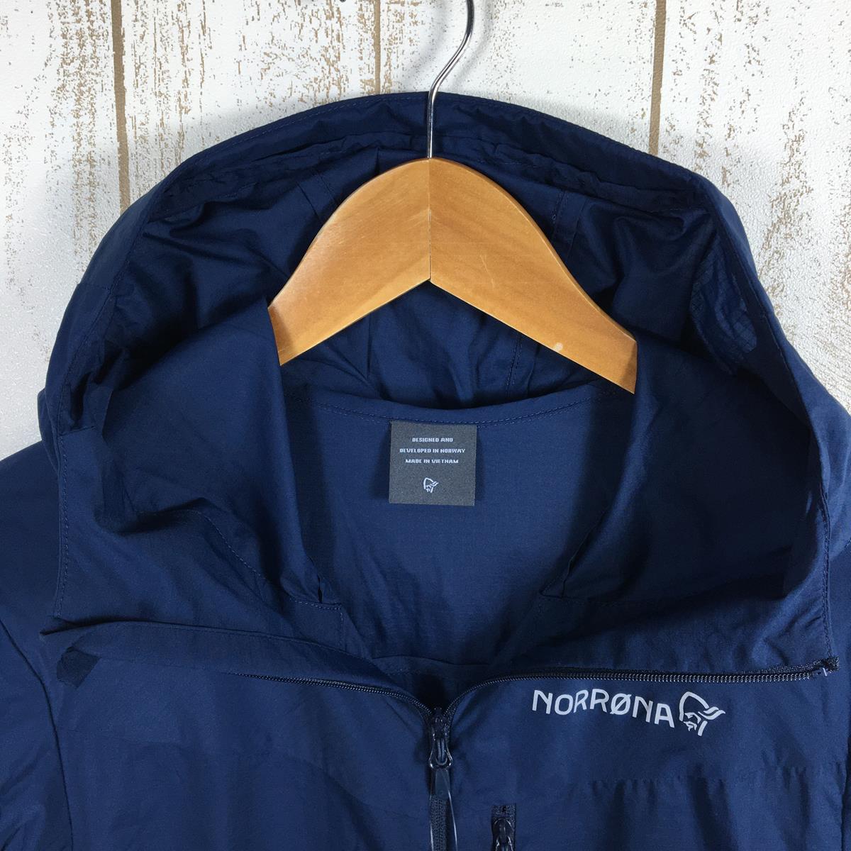 【女款S海军蓝】Norrona Falketind Aero60 Hood软壳风壳夹克帽衫1809-22国际女装2295