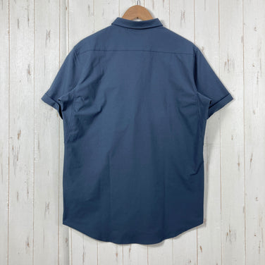 【Men's M ネイビー系】 Houdini ( フーディニ ) ショートスリーブ シャツ Shortsleeve Shirt ポリエステル ウェア トップス インナー シャツ ショートスリーブシャツ 化繊 z00059696  化繊 ショートスリーブシャツ イン