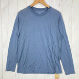 【Unisex M ネイビー系】 Yamatomichi ( 山と道 ) 100% メリノ ロングスリーブ 100% Light Merino Long Sleeve 150-160g/m2 メリノウール100% メリノウール ウェア トップス インナー シャツ ロン