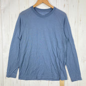 【Unisex M ネイビー系】 Yamatomichi ( 山と道 ) 100% メリノ ロングスリーブ 100% Light Merino Long Sleeve 150-160g/m2 メリノウール100% メリノウール ウェア トップス インナー シャツ ロン